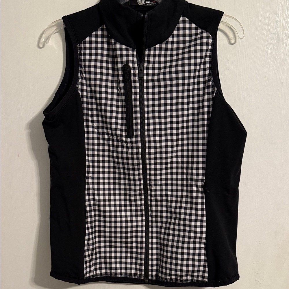 Polo Ralph Lauren Black and White Checkered Tank Top
